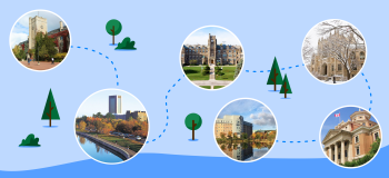 Illustration of Canadian schools