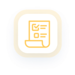 A checklist with the first box checked off