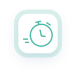 A simple stopwatch in shades of green