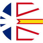 A partial flag of Newfoundland and Labrador