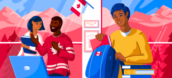 Illustration of students